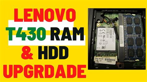 Change or Upgrade RAM in lenovo thinkpad t430 / T420 / T410 / .